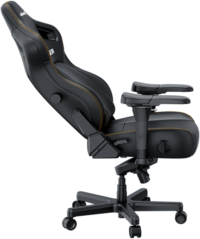 Žaidimų kėdė AndaSeat Kaiser 4 XL, juodos spalvos, medžiaga: eko oda