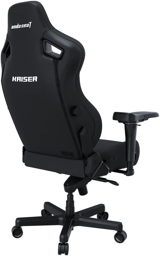 Žaidimų kėdė AndaSeat Kaiser 4 XL, juodos spalvos, medžiaga: audinys