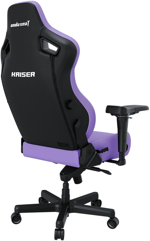 Žaidimų kėdė AndaSeat Kaiser 4 XL, violetinės spalvos, medžiaga: eko oda