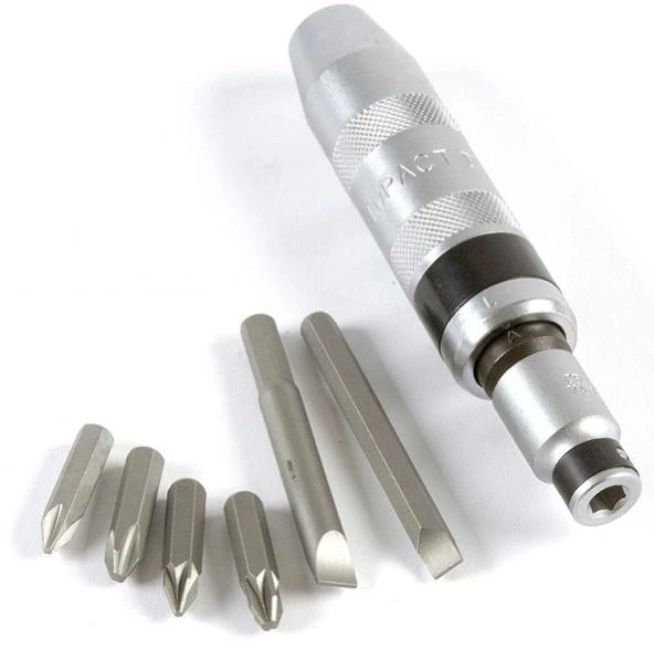 Kamasa Tools Smūginis atsuktuvas su antgaliais 8 dalių