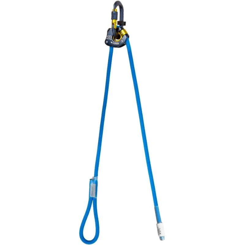 Climbing Technology reguliuojamas savisaugos lynas su karabinu