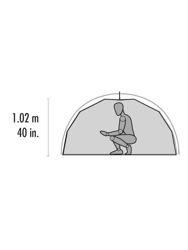 Dvivietė palapinė MSR Eliksyras 2 Tent - Žalia
