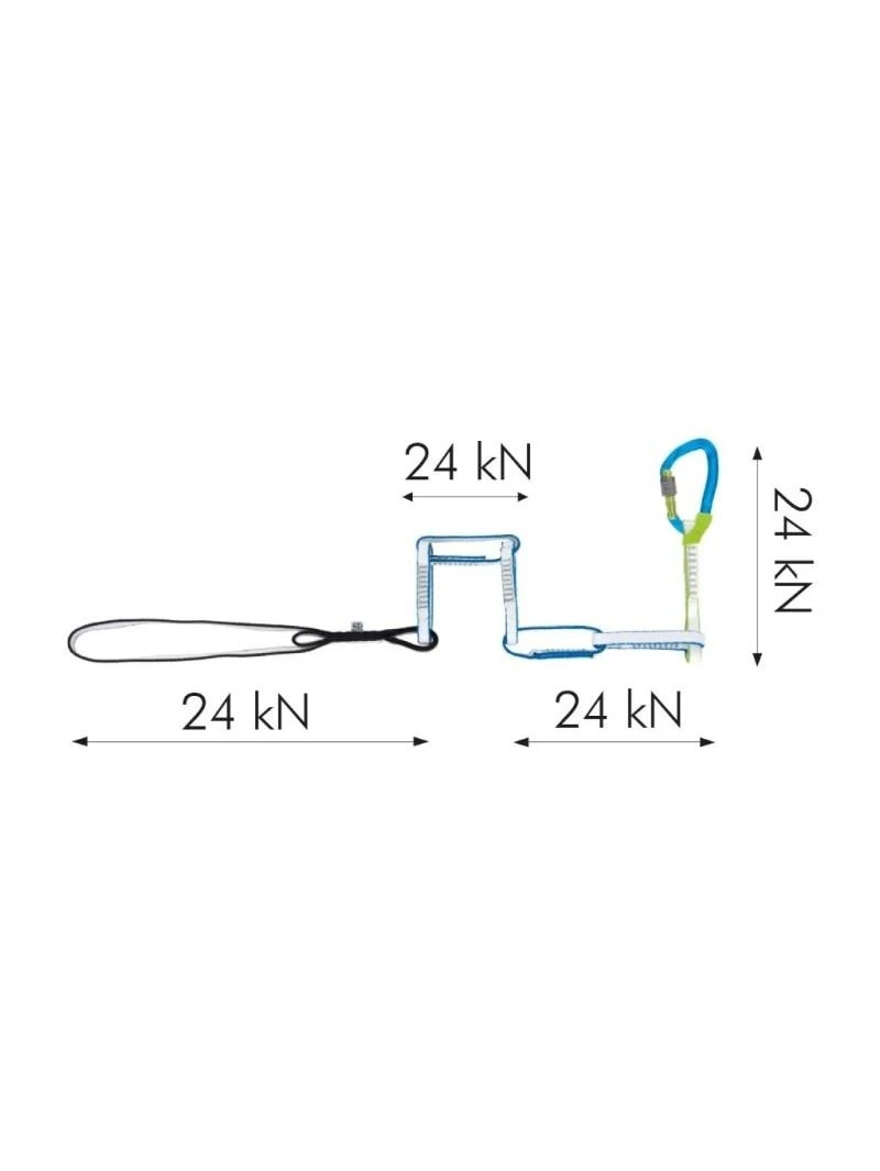 CT Sport Chain savisauga su 24 kN technine schema