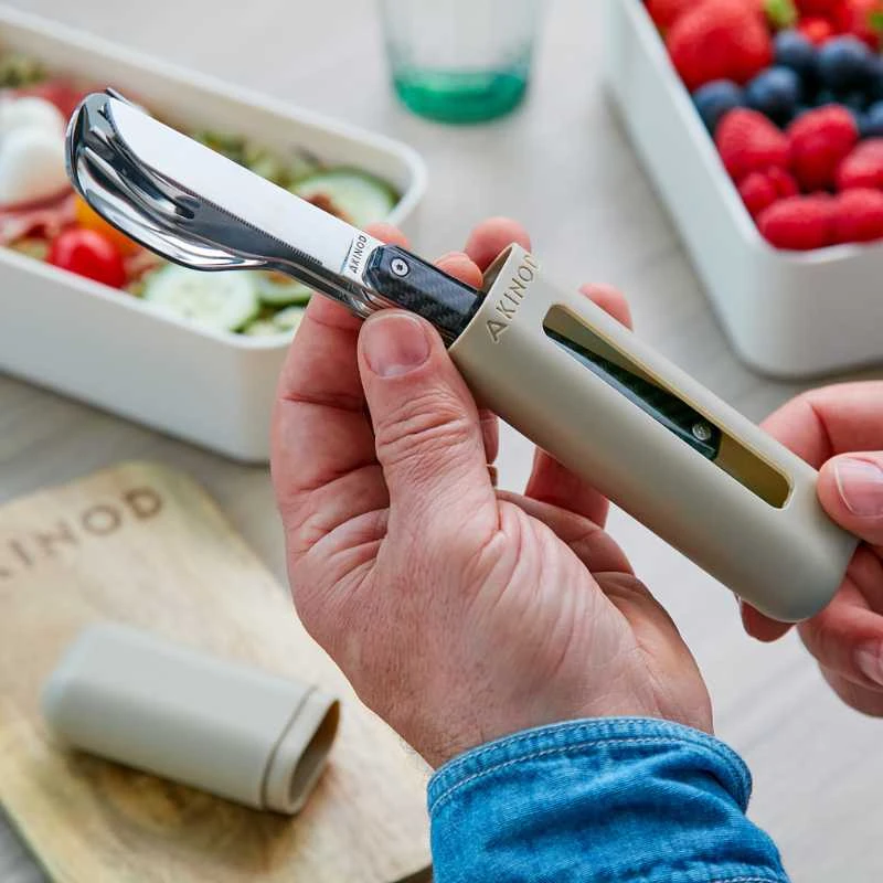 Įrankių rinkinys Akinod Straight Cutlery 12H34 - Pilka