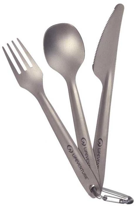 Įrankių rinkinys Lifeventure Titanium 3pcs Cutlery Set