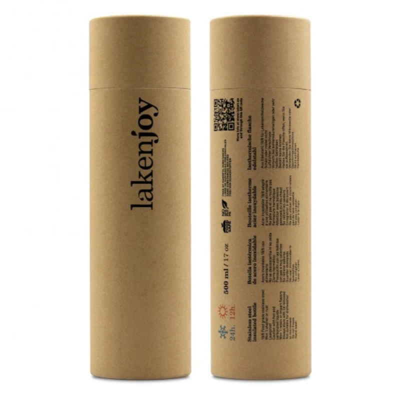 Įvairių spalvų termo gertuvė LakenJoy Thermo Bottle 0,5 l - Juoda