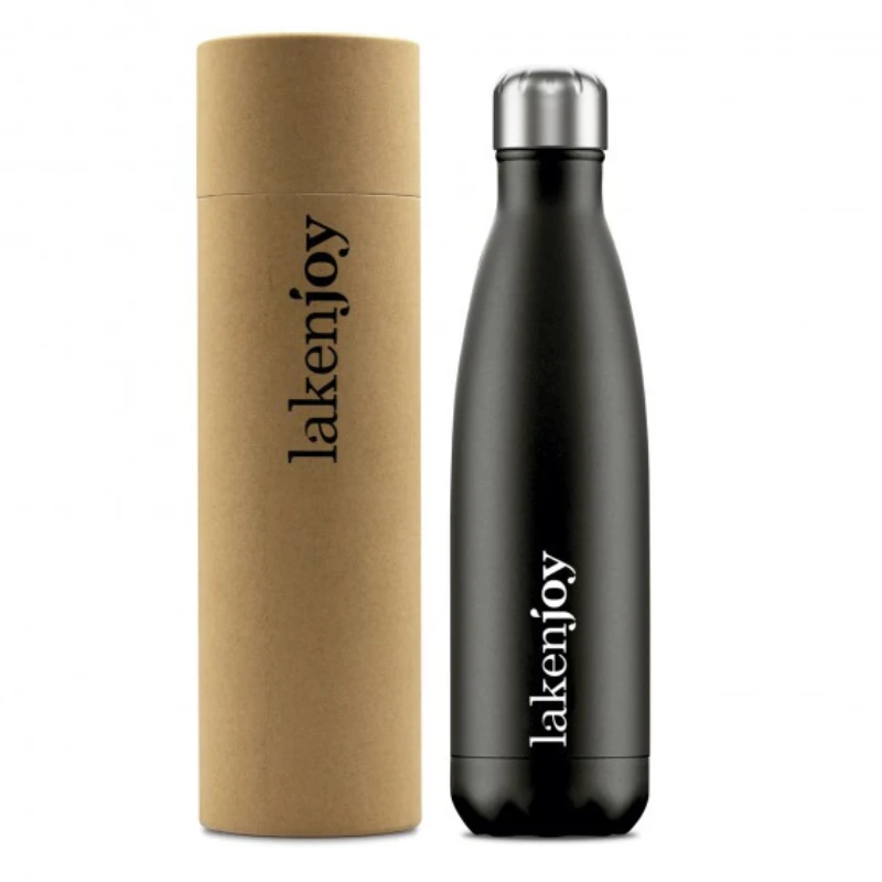 Įvairių spalvų termo gertuvė LakenJoy Thermo Bottle 0,5 l - Juoda
