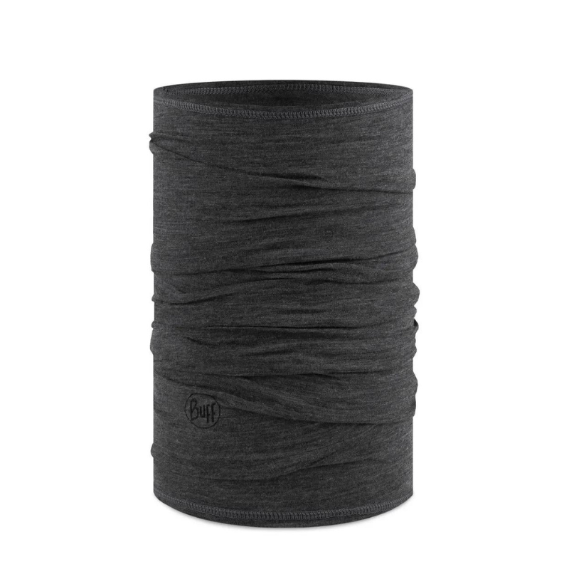 Kaklaskarė BUFF Lightweight Merino Wool Solid Pilkas
