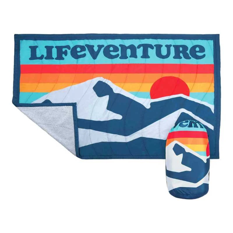 Lifeventure kelioninė antklodė su kalnų grafika