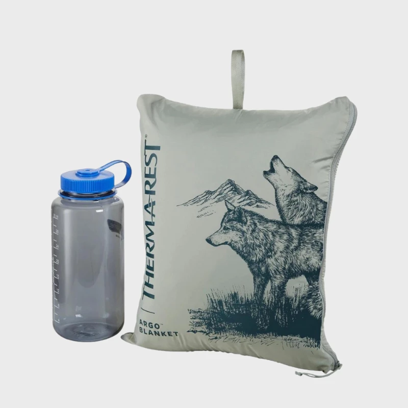 Thermarest Kelioninė antklodė Therm-a-Rest Argo Blanket - Pilka su kalnais
