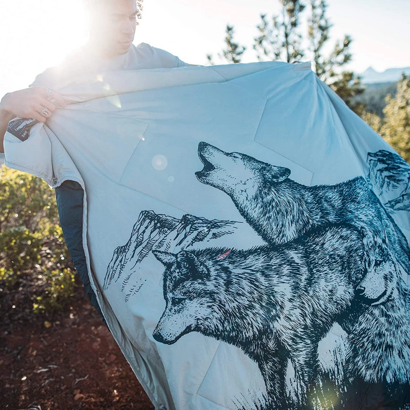 Thermarest Kelioninė antklodė Therm-a-Rest Argo Blanket - Pilka su kalnais