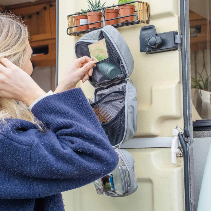 Kelioninė kosmetinė Lifeventure Folding Wash Bag - Pilka