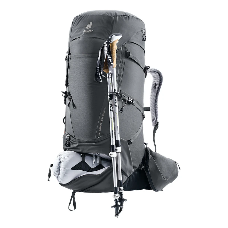 Kelioninė kuprinė Deuter Aircontact Core 55+10 SL - Juoda