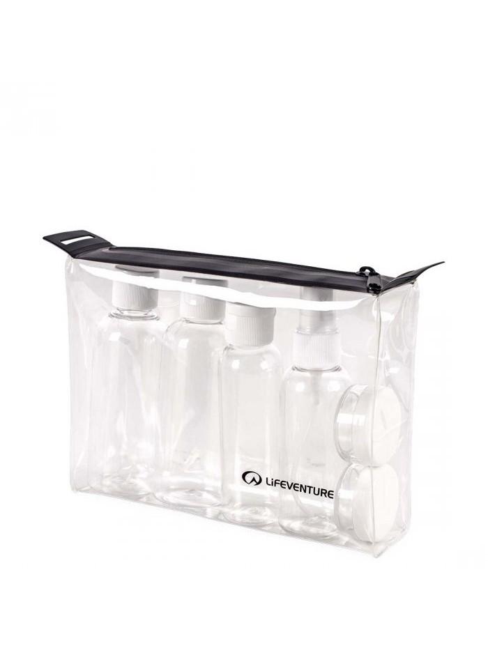 Kelioninių plastikinių buteliukų rinkinys Lifeventure Flight Bottle Set
