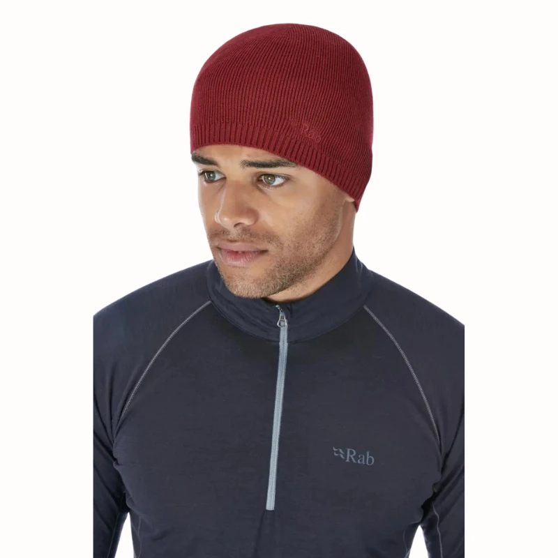 Kepurė Rab Merino Beanie - Raudona (red clay)