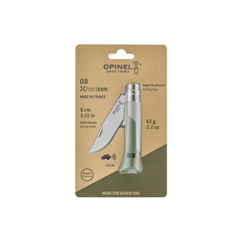 Kišeninis peilis Opinel N08 Horizon Pilkas
