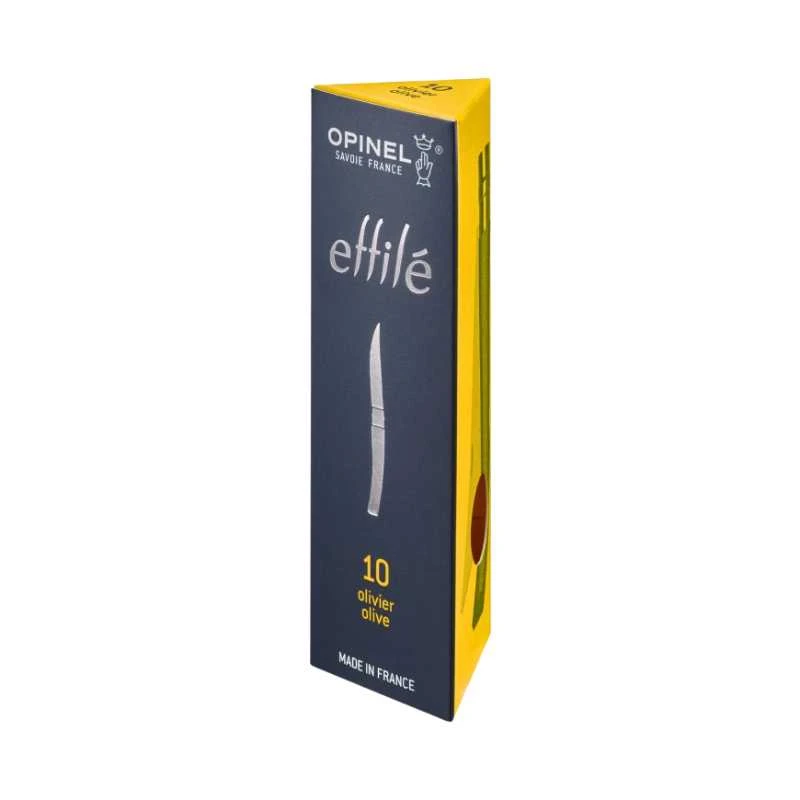 Kišeninis peilis plonais ašmenimis Opinel Nr.10 Alyvmedžio rankena