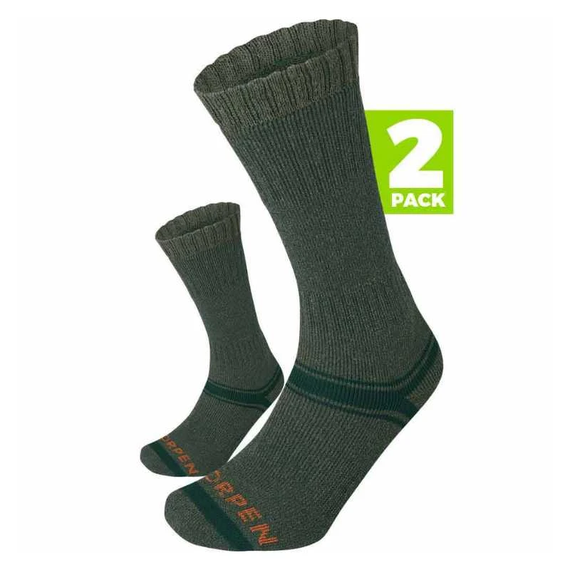 Kojinės Lorpen H2WE Hunting 2Pack Eco - M (39-42) - Žalia