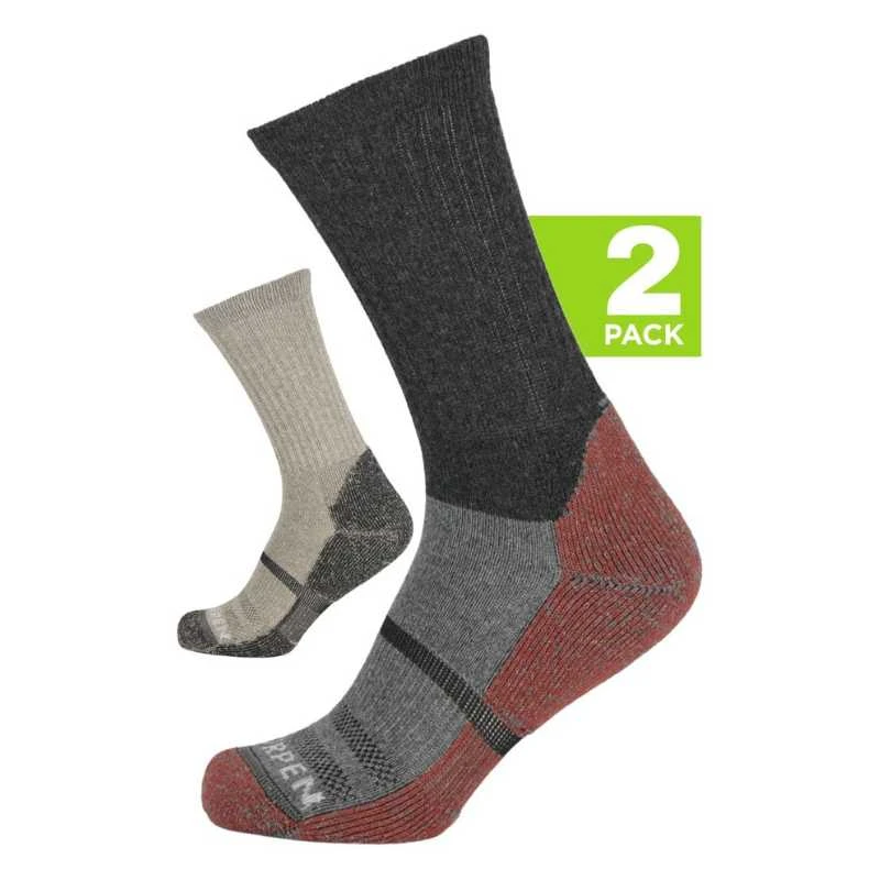 Kojinės Lorpen MH2PC Wool Hike 2 Pack - M (39-42) - Tamsiai pilka