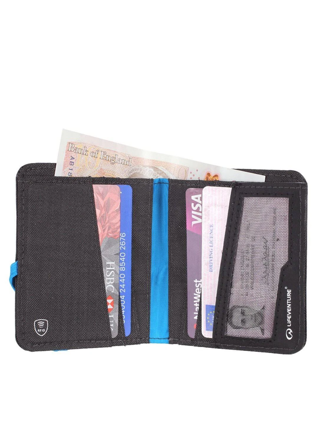 Piniginė ir kortelių dėklas Lifeventure RFID Compact Wallet Recycled