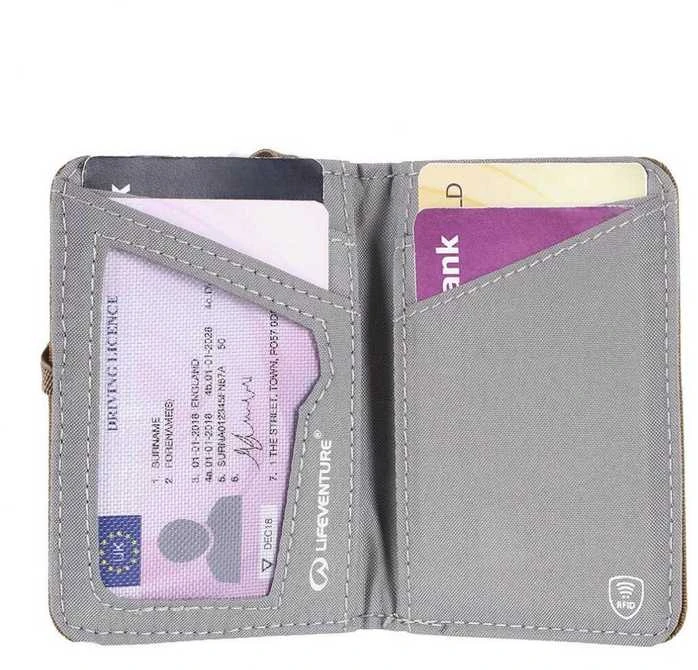 Kortelių dėklas Lifeventure RFID Recycled - Mėlyna
