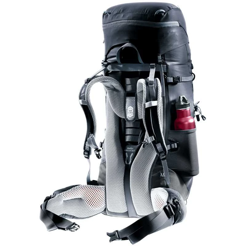 Deuter Aircontact Lite 45+10 SL moteriška žygio kuprinė Juodas