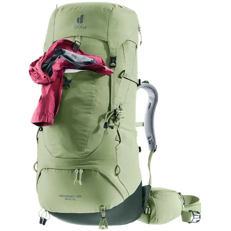 Deuter Aircontact Lite 45+10 SL moteriška žygio kuprinė Juodas