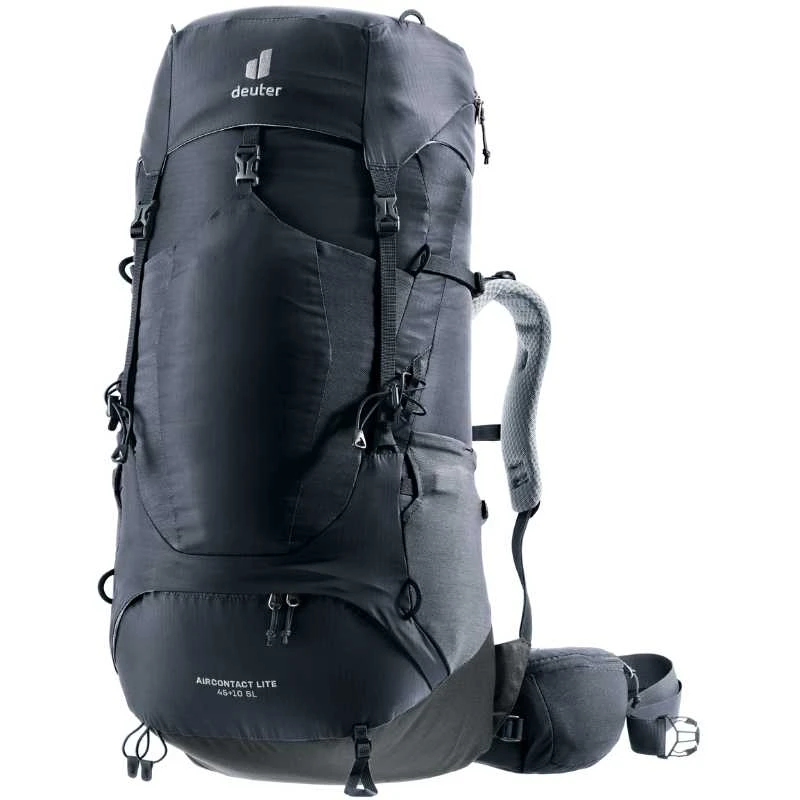 Deuter Aircontact Lite 45+10 SL moteriška žygio kuprinė Juodas