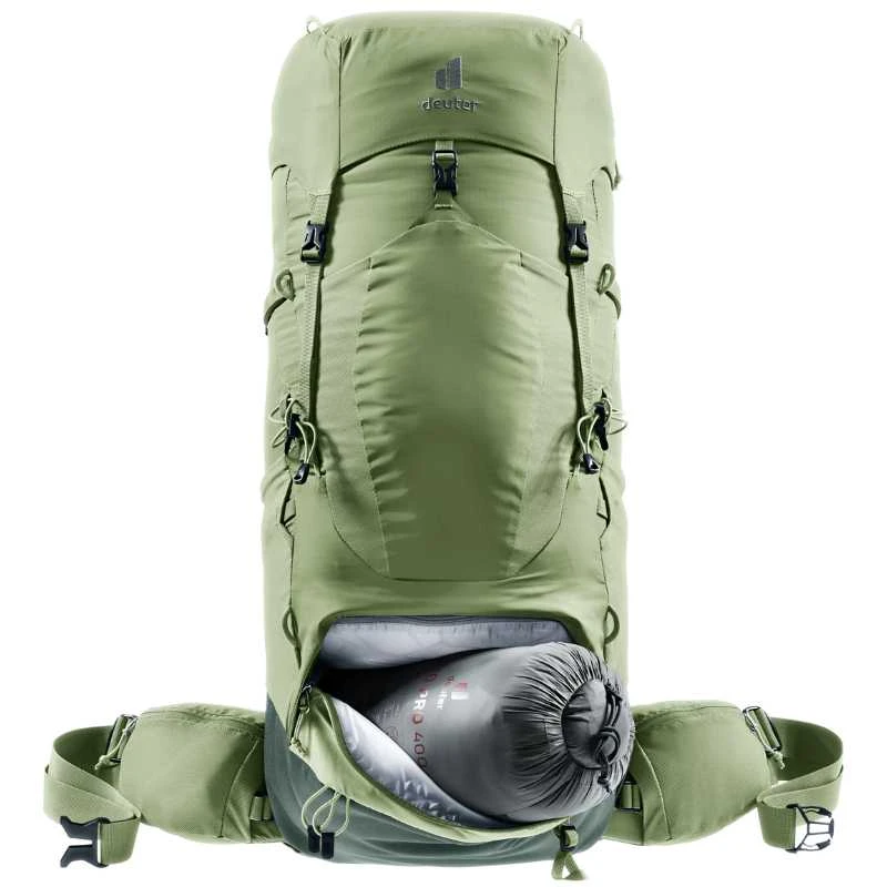 Deuter Aircontact Lite 45+10 SL moteriška žygio kuprinė Juodas