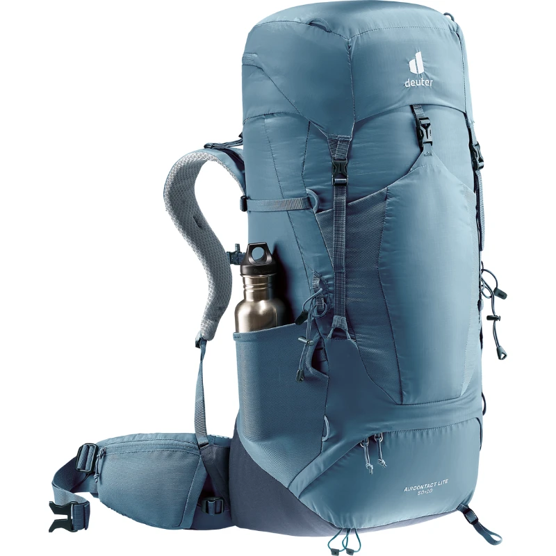 Kuprinė Deuter Aircontact Lite 50 + 10 - Juoda/grafito (juodas/graphene),