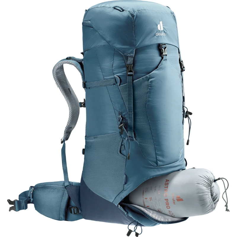 Kuprinė Deuter Aircontact Lite 50 + 10 - Juoda/grafito (juodas/graphene),