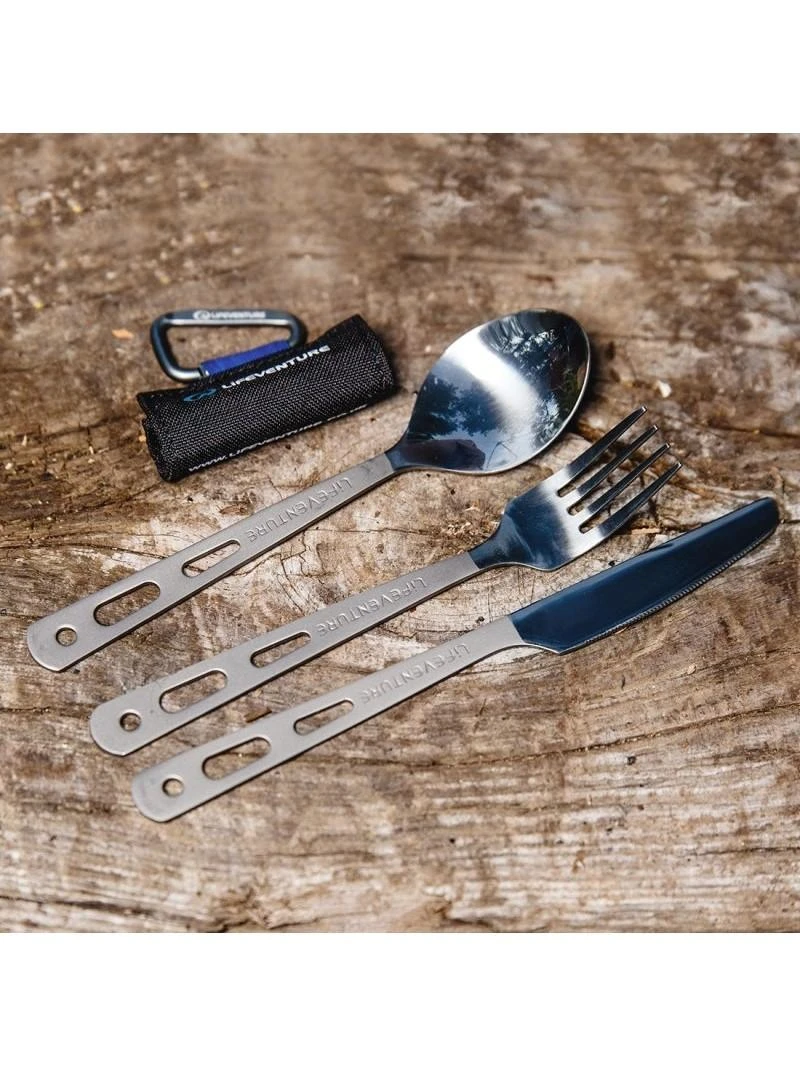 Įrankiai Lifeventure Titanium Cutlery Set