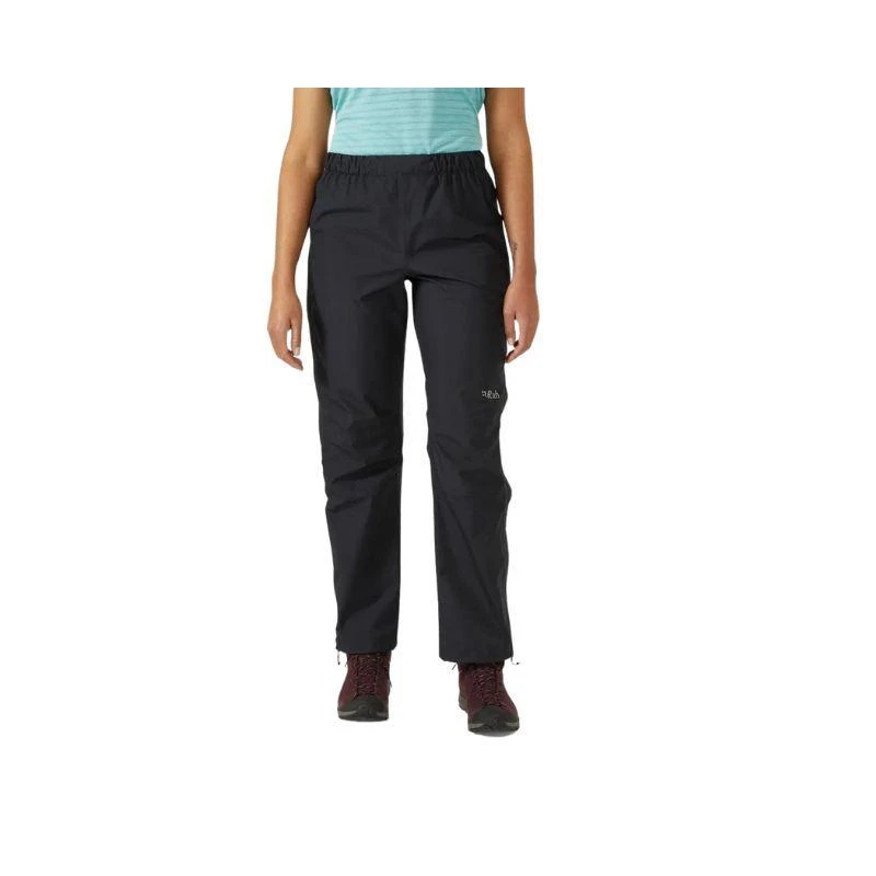 Moteriškos patrumpintos kelnės nuo lietaus Rab Downpour Eco Full Zip Pants Trumpintos - Juoda - XL