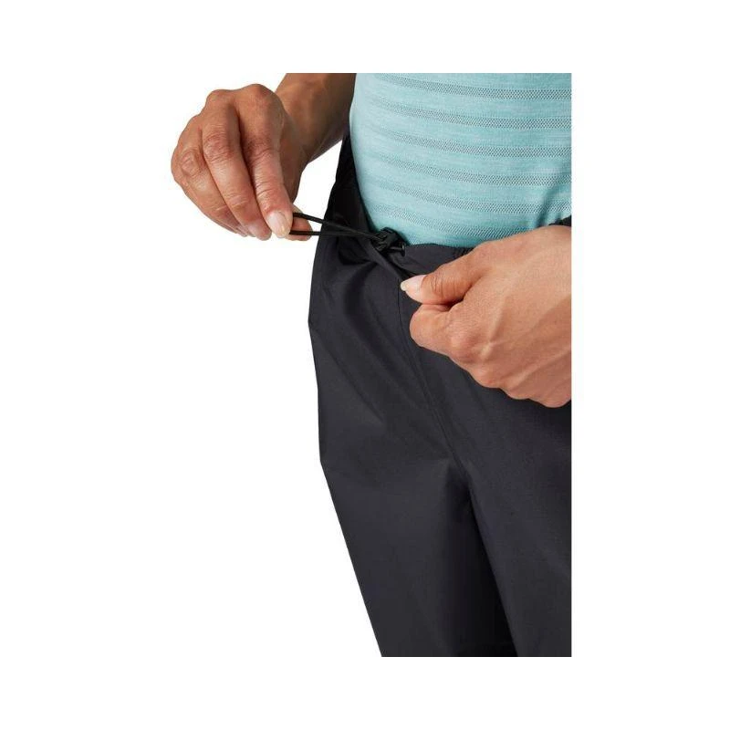 Moteriškos patrumpintos kelnės nuo lietaus Rab Downpour Eco Full Zip Pants Trumpintos - Juoda - XL