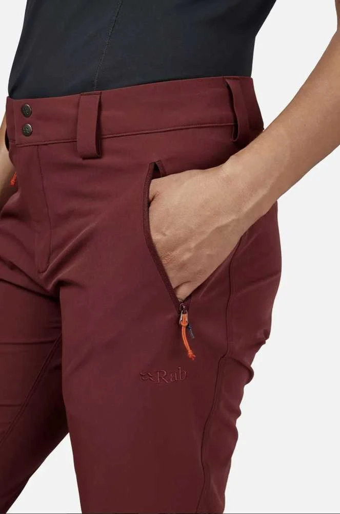 Moteriškos kelnės Rab Incline Pants Wmns Reg Leg - L - Tamsiai pilka
