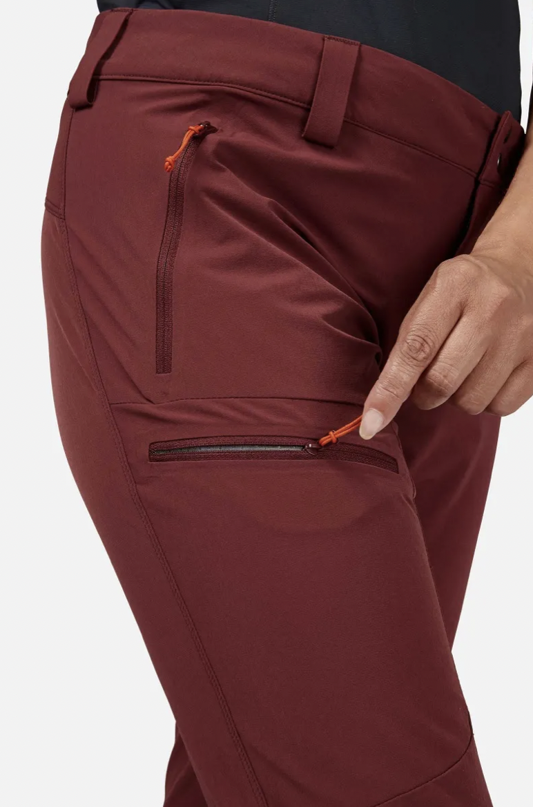 Moteriškos kelnės Rab Incline Pants Wmns Reg Leg - M - Tamsiai pilka