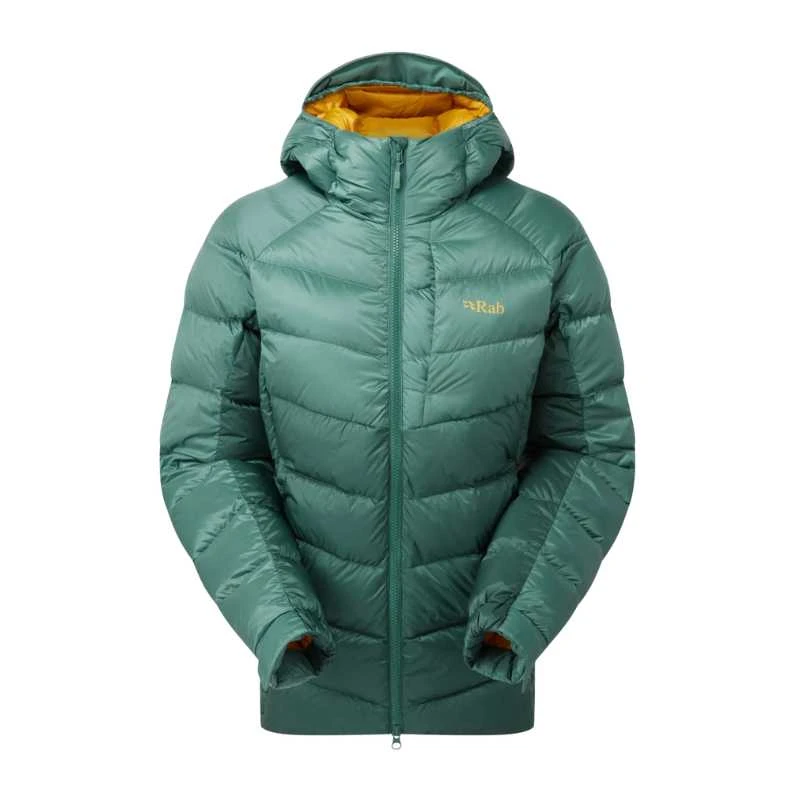 Moteriška pūkinė striukė Rab Glaceon Pro Jacket Wmns - Tamsiai pilka - XXXL
