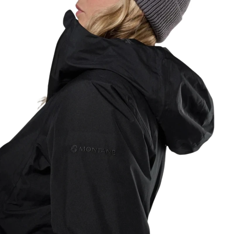 Moteriška striukė Montane F SPIRIT LONG INS JKT - Juoda - M
