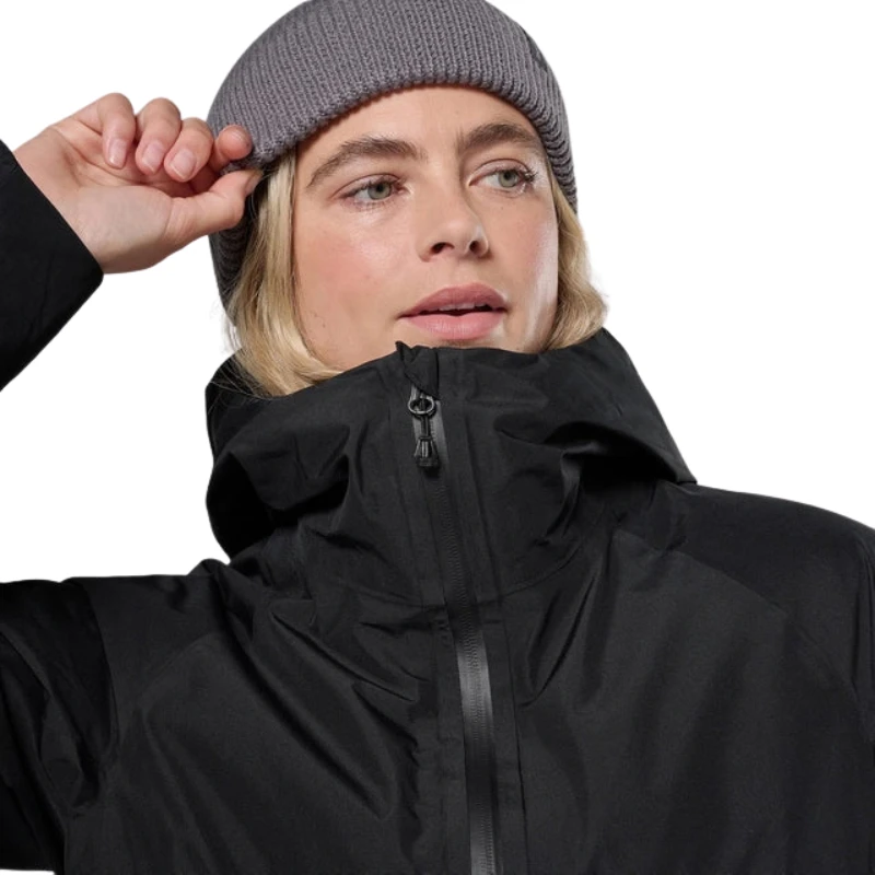 Moteriška striukė Montane F SPIRIT LONG INS JKT - Juoda - M