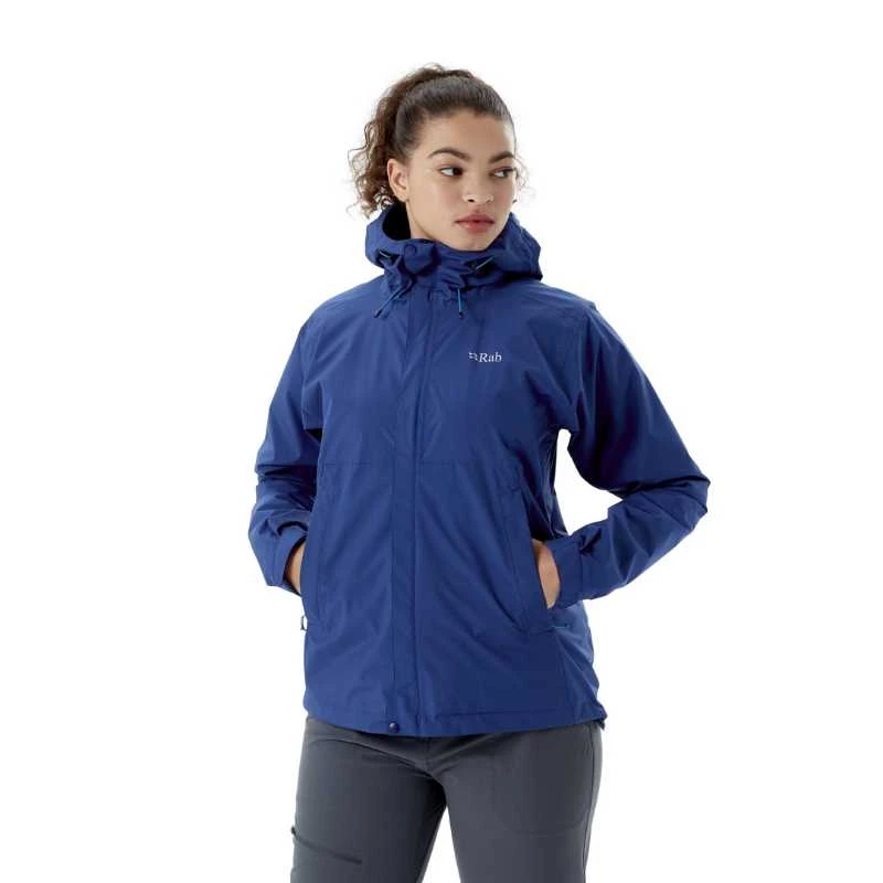 Moteriška striukė nuo lietaus Rab Downpour Eco Jacket - M - Salotinė