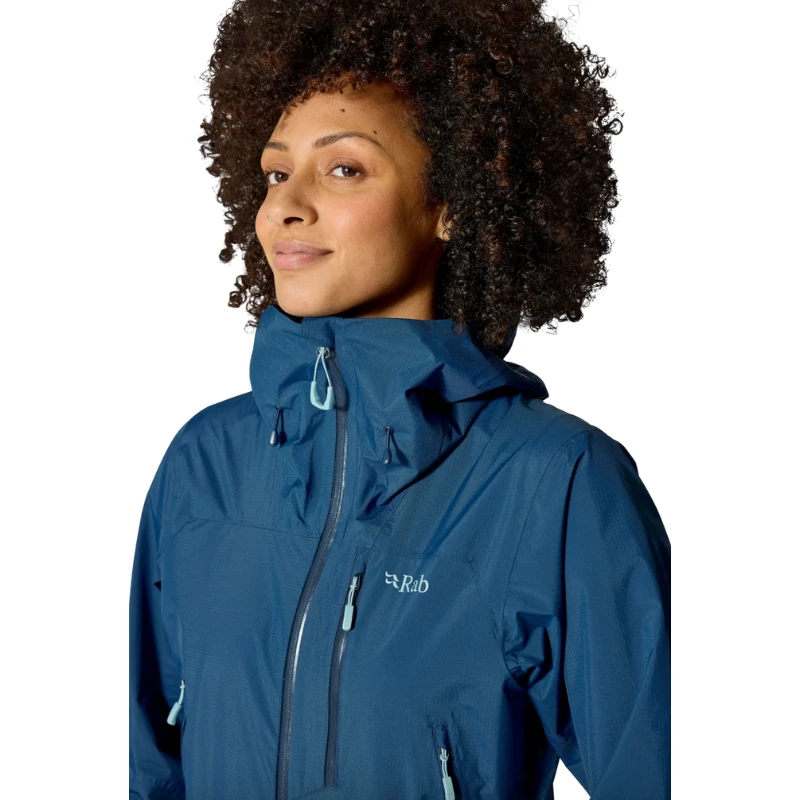 Moteriška striukė nuo lietaus Rab Downpour Mountain Jacket Wmns - XS - Melsva
