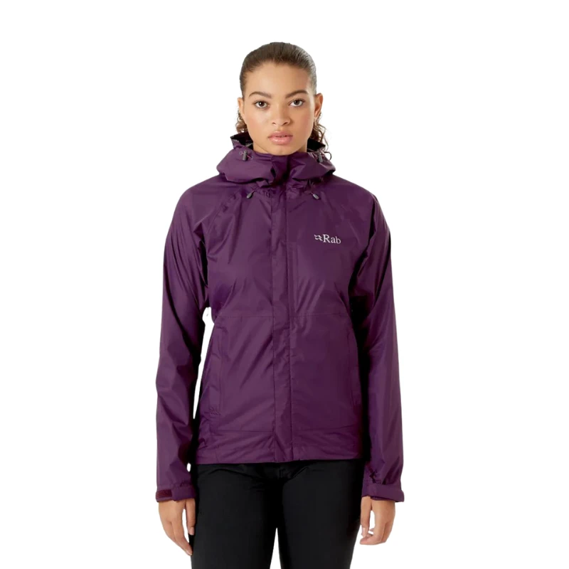 Moteriška striukė nuo lietaus Rab Downpour Eco Jacket - XS - Elektrinė/geltona