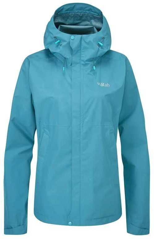 Moteriška striukė nuo lietaus Rab Downpour Eco Jacket - S - Žalia