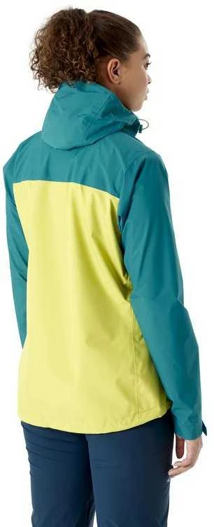 Moteriška striukė nuo lietaus Rab Downpour Eco Jacket - S - Žalia