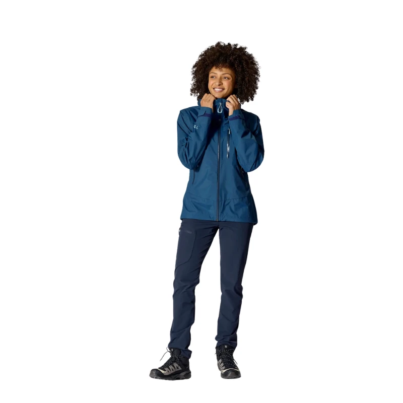 Moteriška striukė nuo lietaus Rab Downpour Mountain Jacket Wmns - XS - Melsva