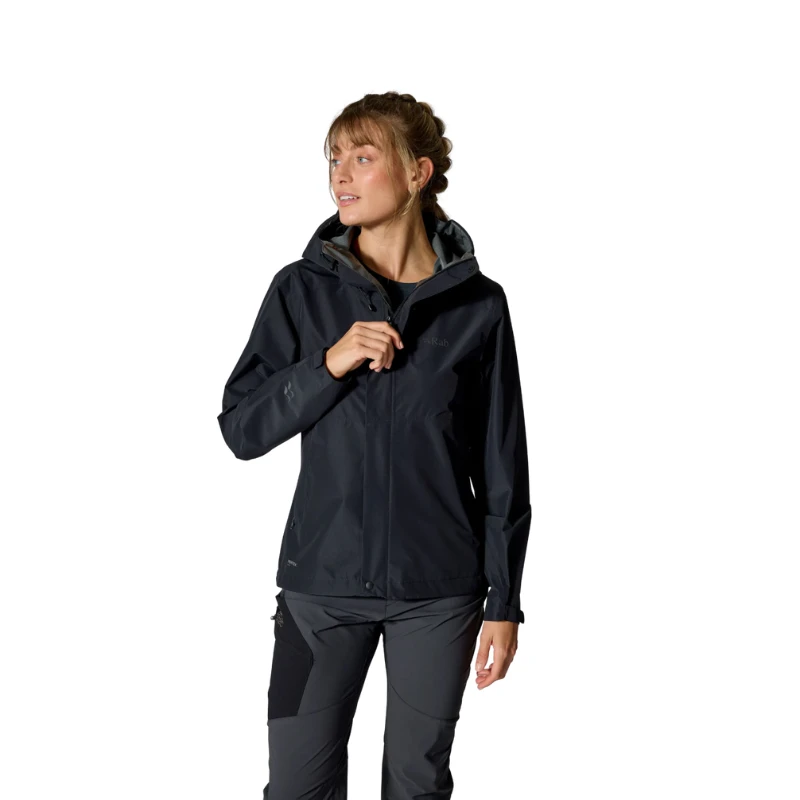 Moteriška striukė nuo lietaus Rab Downpour Eco Jacket - L - Salotinė