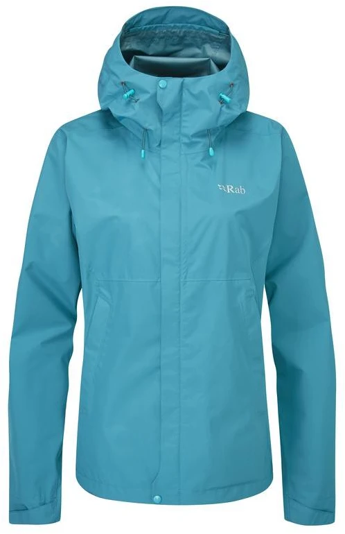 Moteriška striukė nuo lietaus Rab Downpour Eco Jacket - XS - Elektrinė/geltona