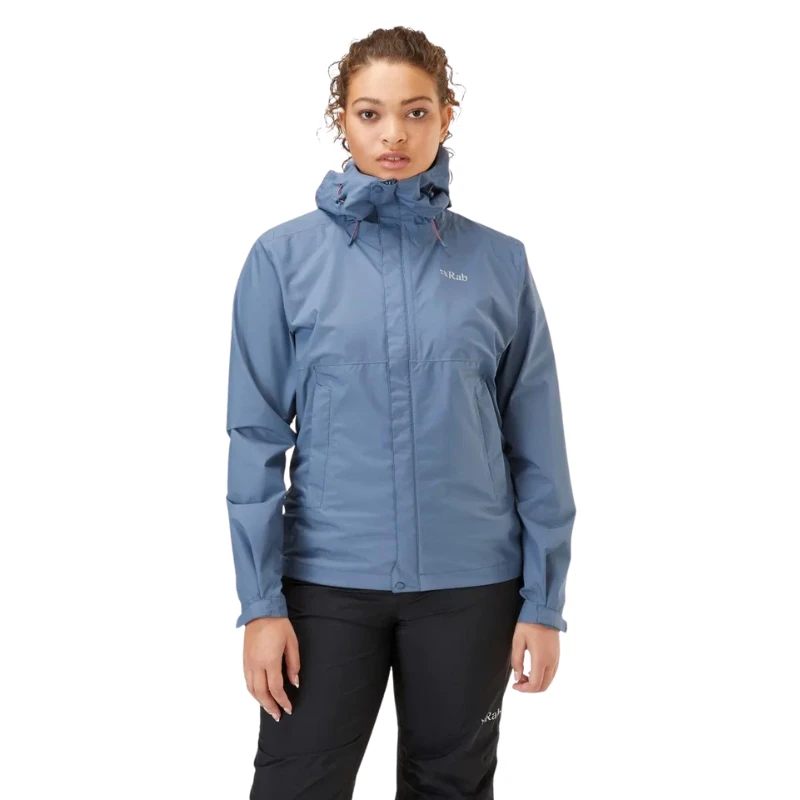 Moteriška striukė nuo lietaus Rab Downpour Eco Jacket - XS - Elektrinė/geltona