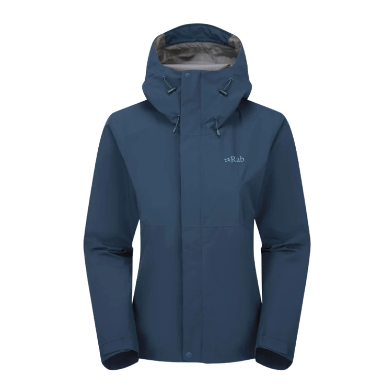 Moteriška striukė nuo lietaus Rab Downpour Eco Jacket - XS - Elektrinė/geltona