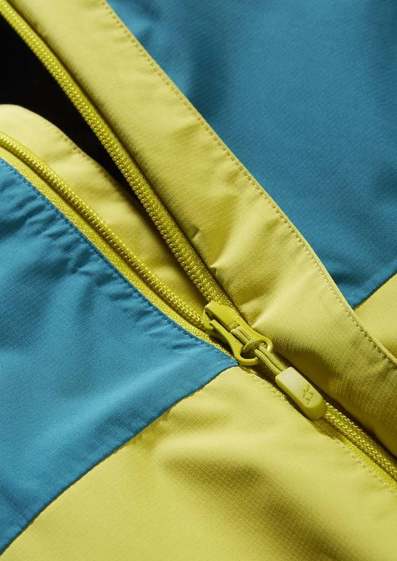 Moteriška striukė nuo lietaus Rab Downpour Eco Jacket - XS - Elektrinė/geltona